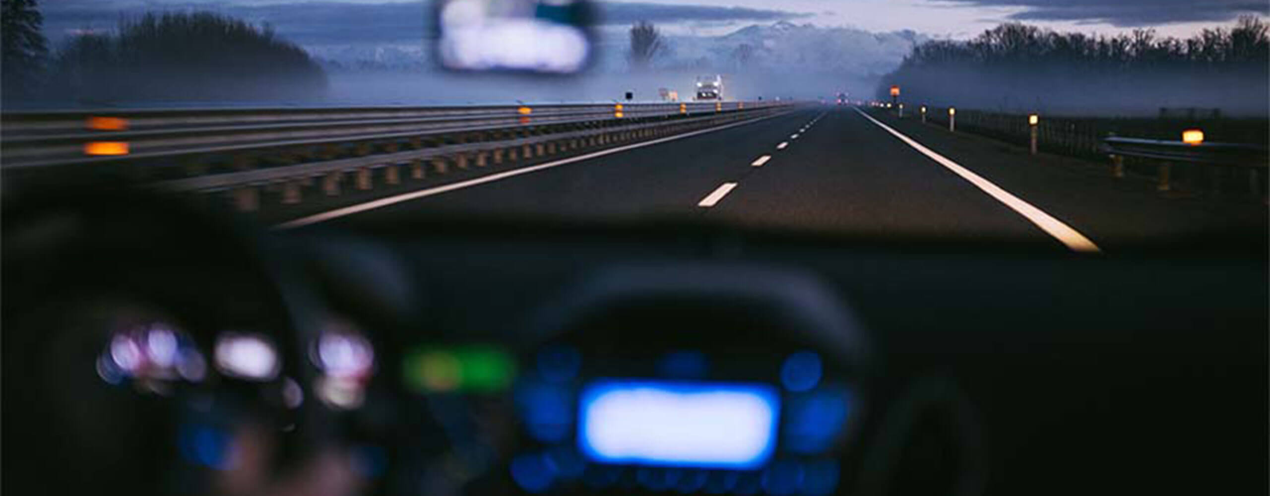 Person driving on open highway in car powered by Keystone alternator and starter